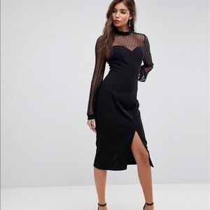 ASOS Long Sleeve Midi Dress